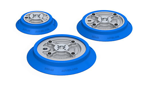 Flat suction cups – runder Flachboden von ANVER