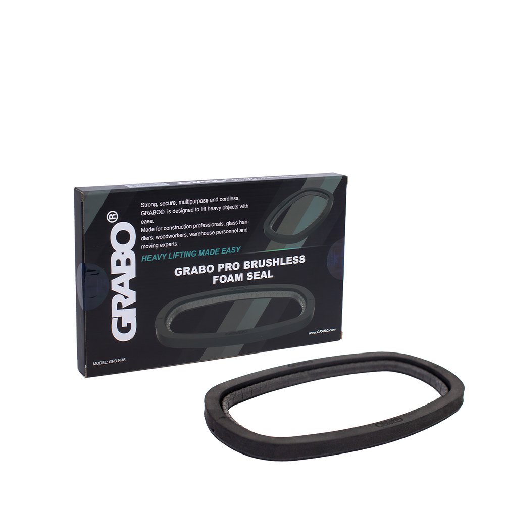 GRABO Pro Brushless Foam Rubber Seal for Textured Materials, Ersatz-Schaumgummidichtung, geschlossenzellig, universell passend von GRABO