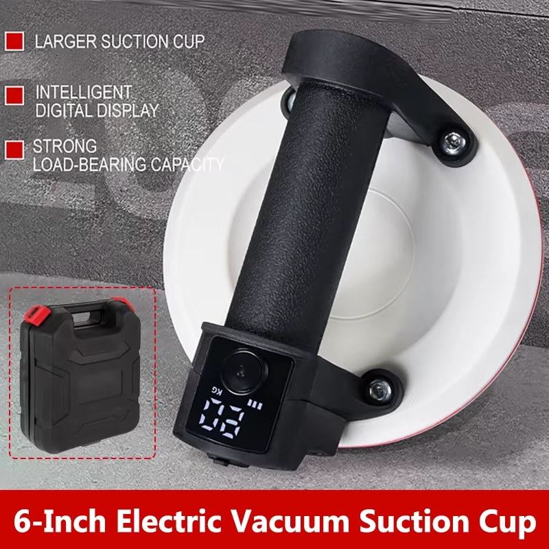 Smart Display 6inch Electric Vacuum Gripster, 90 kg, Mini-Akku-Vakuumheber, runder Saugnapf, 6 Zoll (152 mm), 90 kg von OEM (China direct)