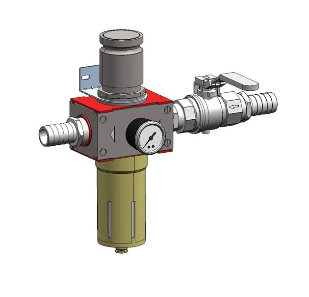 Regulator kit 1" 100-600 – Pneumatische Steuerung von Piab
