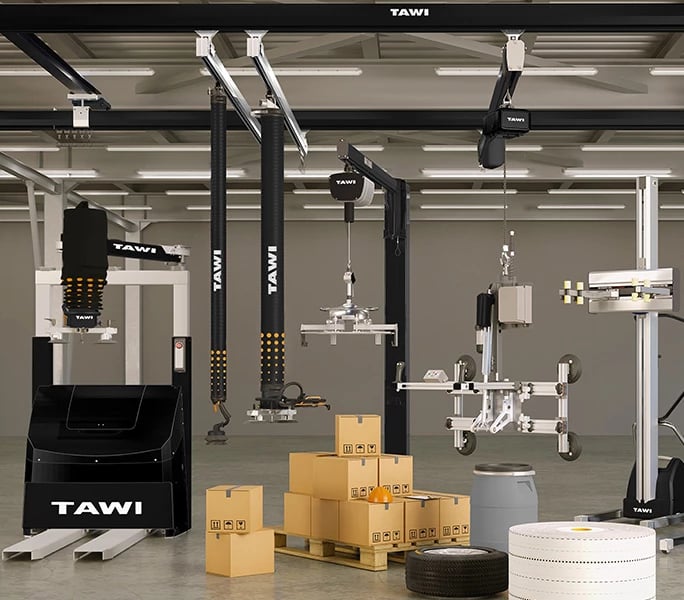 TAWI (brand) – Ergonomisches Industrielifting (Piab Lifting Automation Division) von Piab