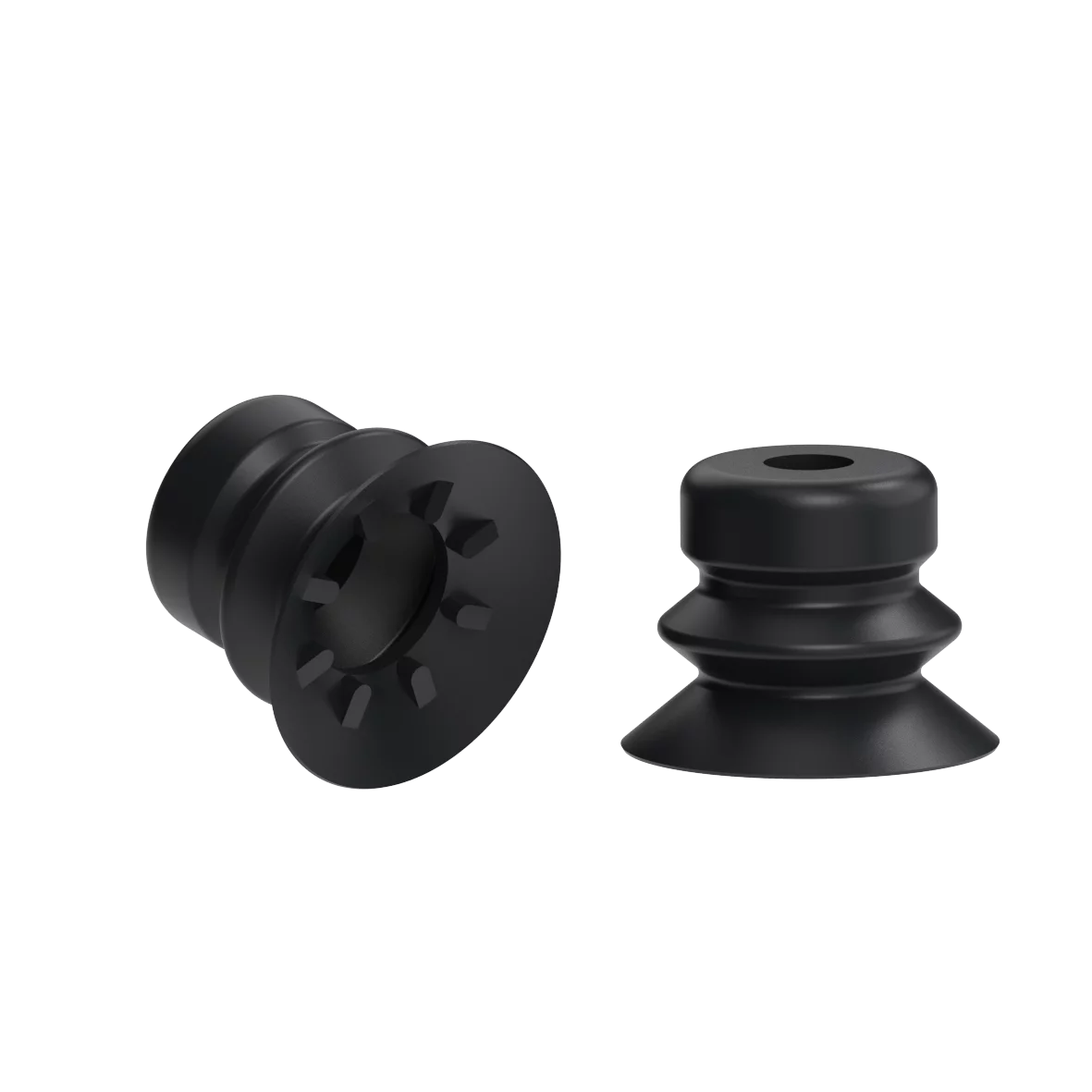 Bellows vacuum cup diam. 25 mm (1.5 bellows) NBR black – Balg Vakuum-Tasse sbf eine flexible Lippe 25mm 1__5Balg von FIPA