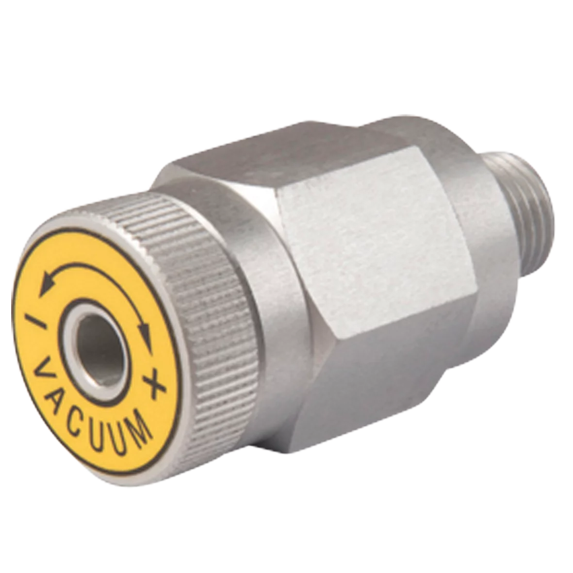 Vacuum control valve with G1/4" male thread – Vakuumregler mit externer Leckage von FIPA
