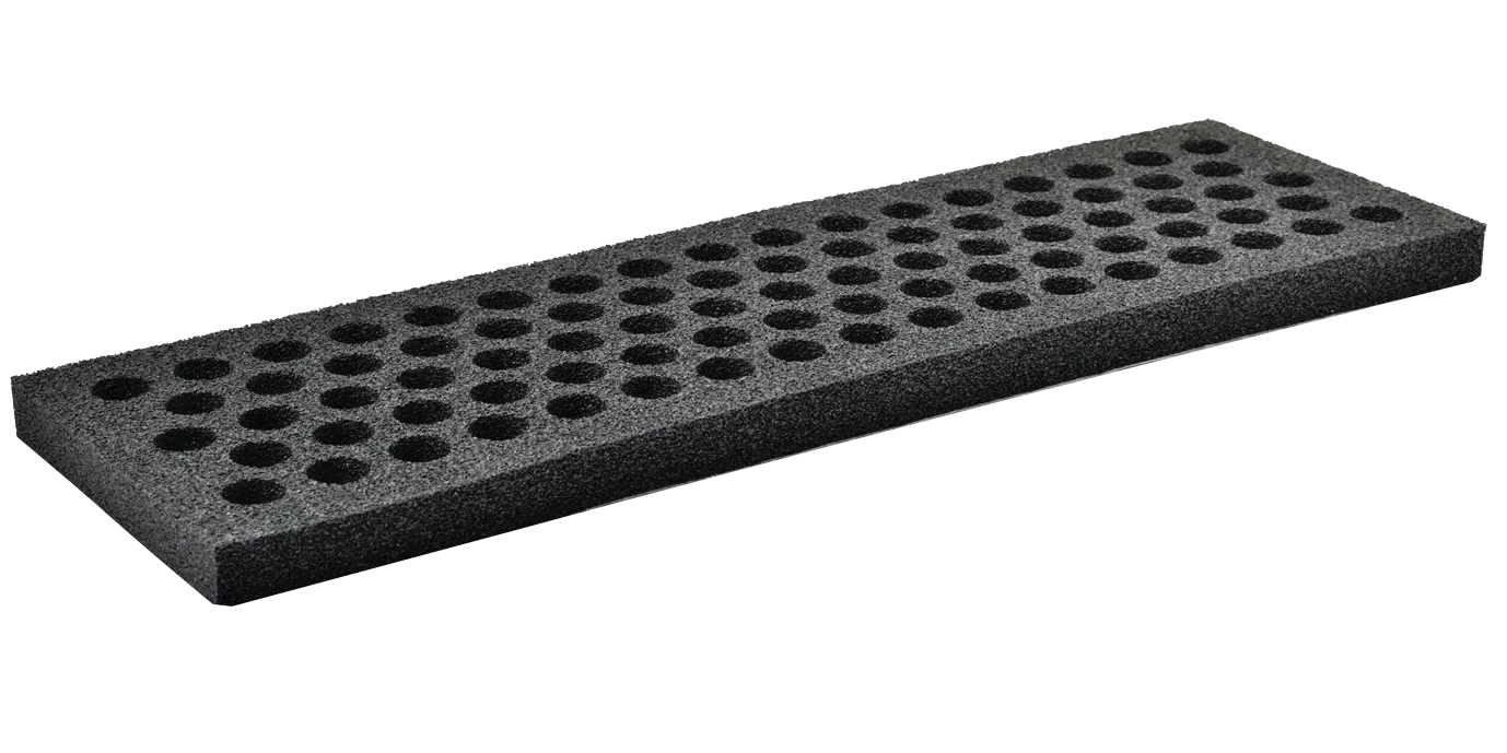 Foam f. area gripster FSG, size 520 mm x 60 mm, height 15 mm, EPDM, black – Ersatzschaumstoff für die Fläche Gripster fsg von FIPA