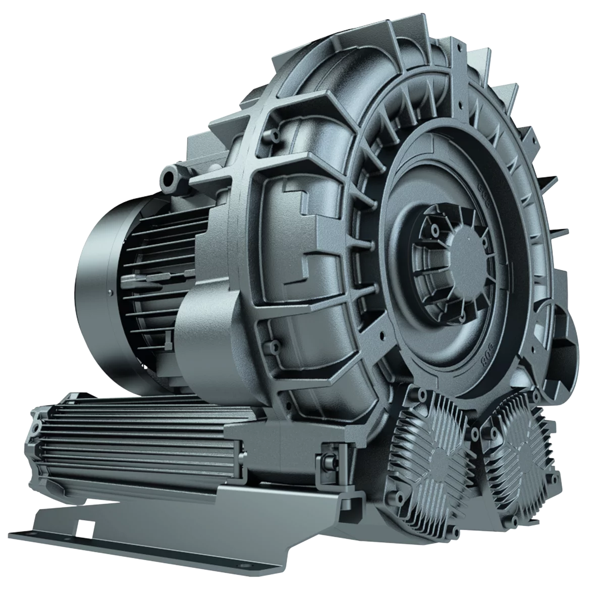 Side channel blower 181/218 m³/h, -450 mbar FPZ e07 MD MOR 4,0 kW, cURus – Seitenkanalgebläse fpz e07md 209___260m h von FIPA