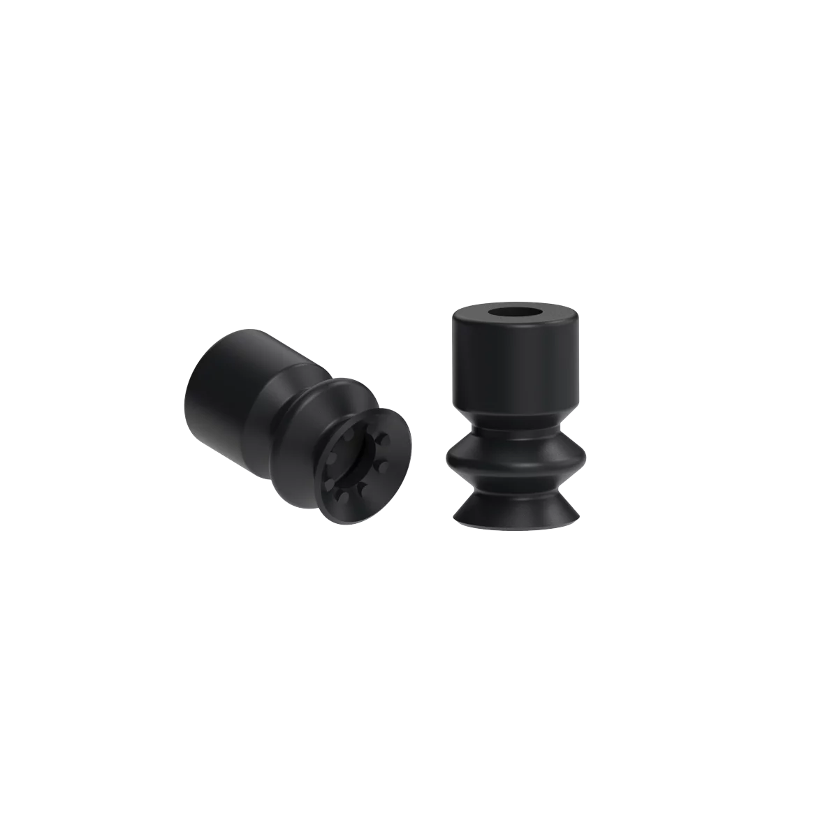 Bellows vacuum cup diam. 6 mm (1.5 bellows) NBR black – Balg Vakuumbecher sbf eine flexible Lippe 6mm 1___5balg von FIPA
