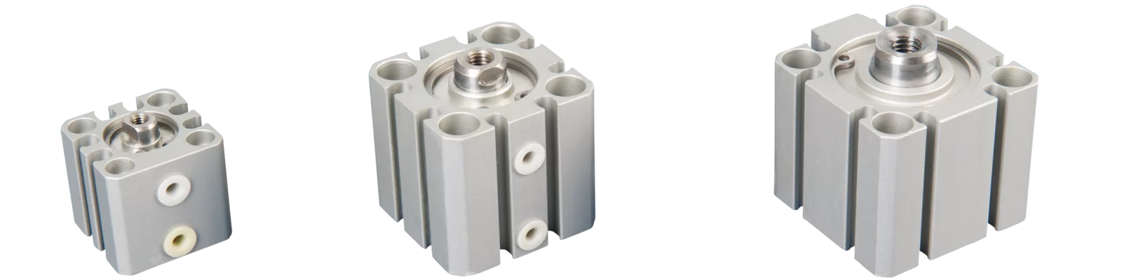 Short stroke cylinder, piston diameter 32 mm, double acting, stroke 35 mm Vakuum-Gripster – Kurzhubzylinder doppeltwirkend von FIPA