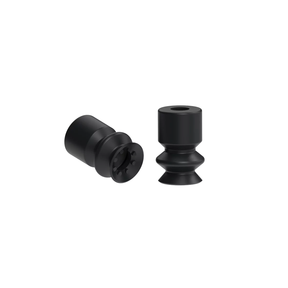 Bellows vacuum cup diam. 6 mm (1.5 bellows) silicone black, antistatic – Balg Vakuumbecher sbf eine flexible Lippe 6mm 1___5balg von FIPA