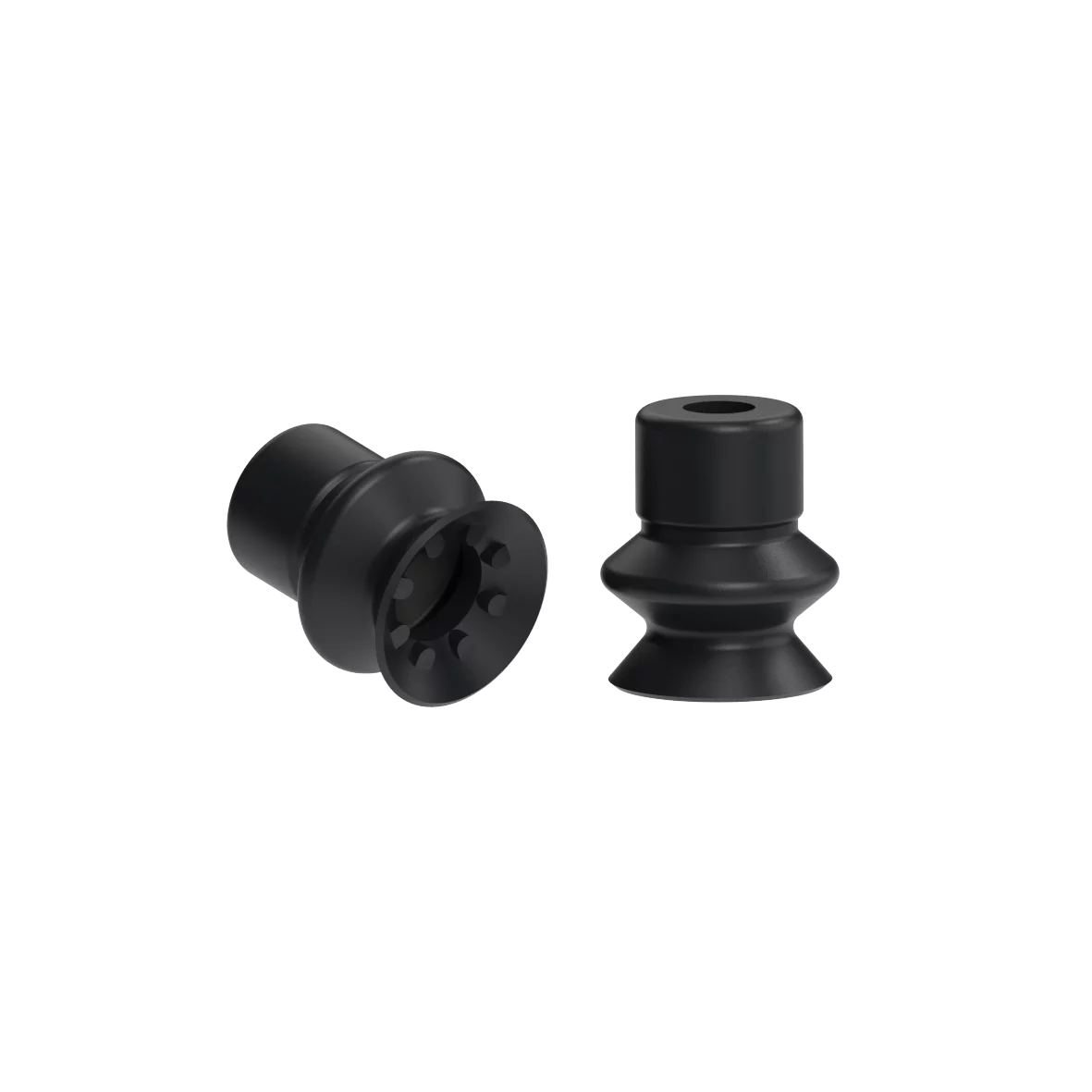 Bellows vacuum cup diam. 8 mm (1.5 bellows) silicone black, antistatic – Balg Vakuumbecher sbf eine flexible Lippe 8mm 1___5balg von FIPA