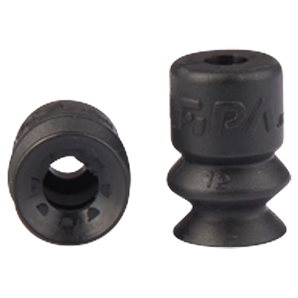 Bellows vacuum cup Ø 10 mm (1.5 bellows) silicone antistatic black – Balg Vakuumbecher sbf eine flexible Lippe 10mm 1___5balg von FIPA